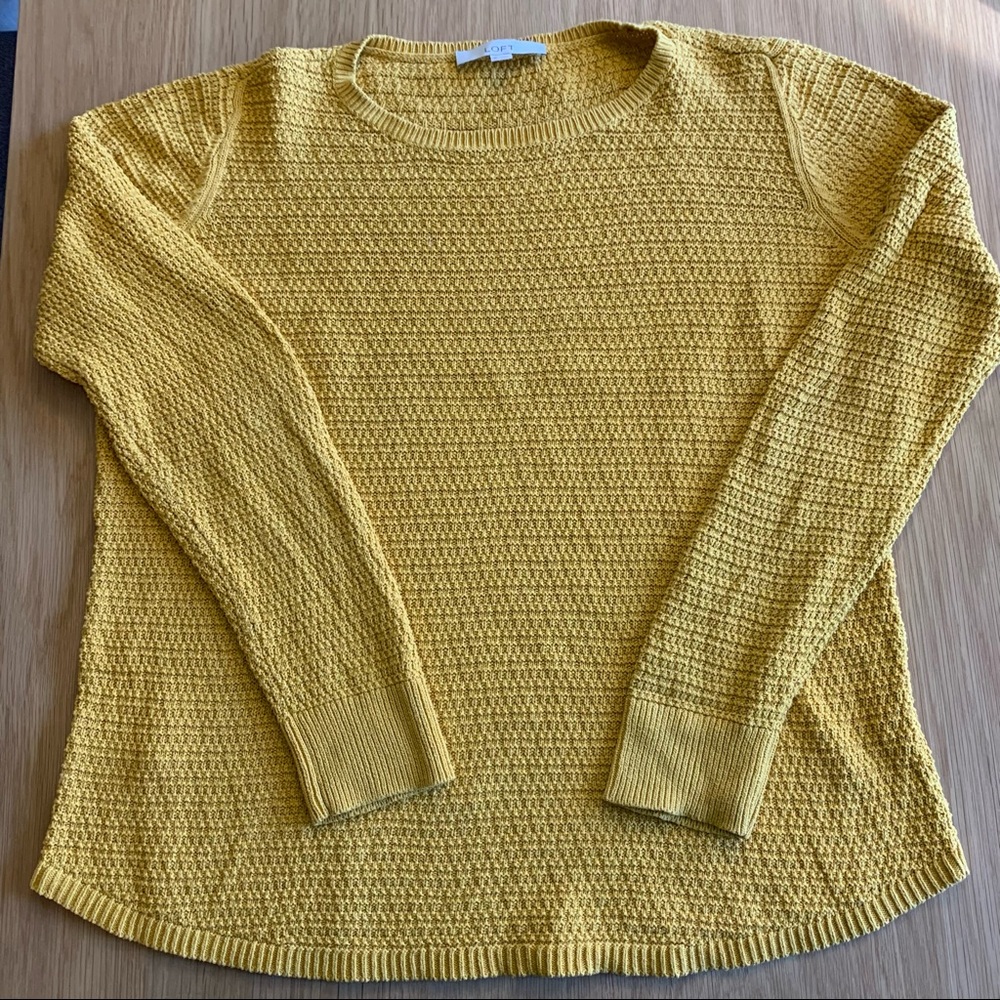 LOFT Marigold Yellow Sweater - XL